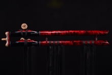 Nigerian Ebony Native American Flute, Minor, Low C-4, #F27Fa